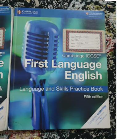 igcse Cambridge first language english textbook and workbook