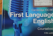 igcse Cambridge first language english textbook and workbook