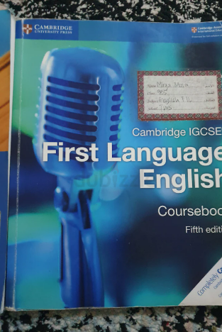 igcse Cambridge first language english textbook and workbook