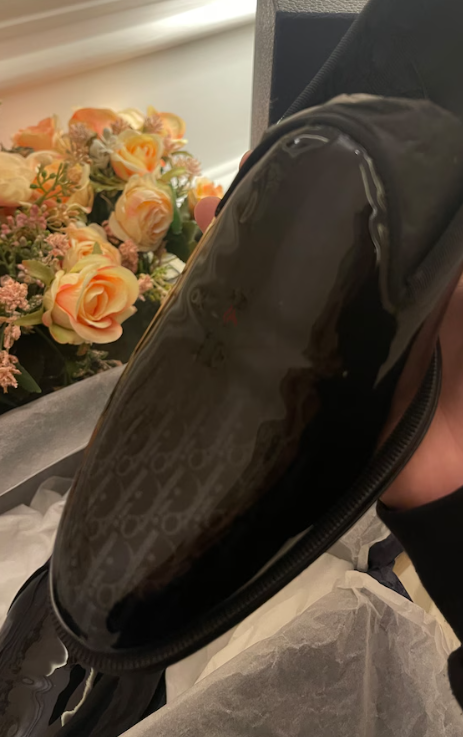 For sale: Christian Dior Timeless Slipper Oblique Calfskin 900 in black, size 41.