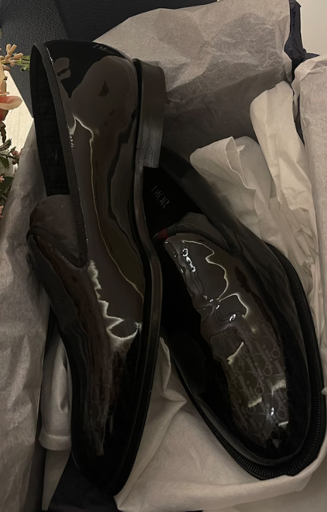 For sale: Christian Dior Timeless Slipper Oblique Calfskin 900 in black, size 41.