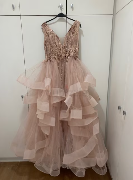 Dress – Cocktail Gown – pink champagne