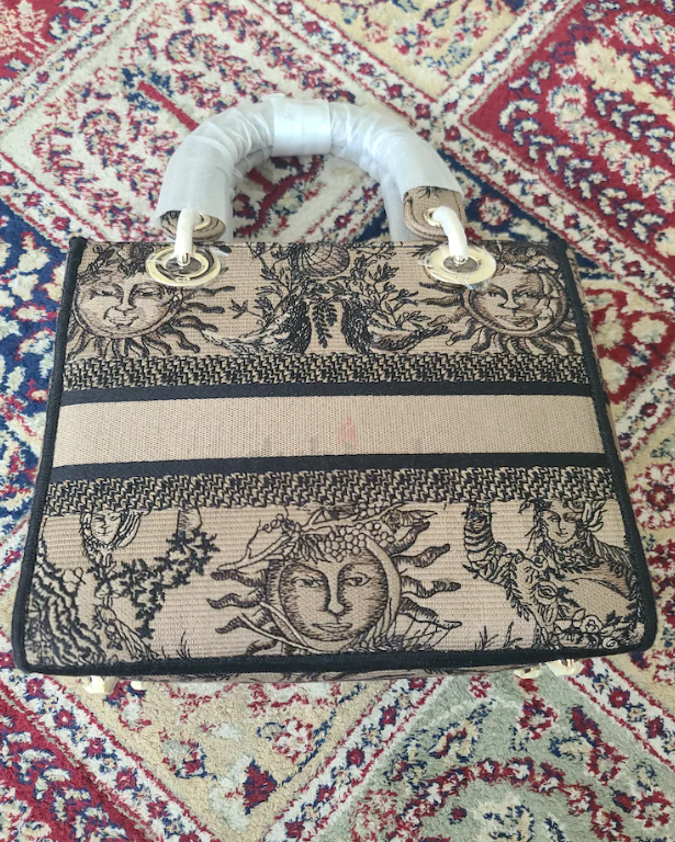 Christian Dior Medium Lady D-lite bag Toule De Jouy