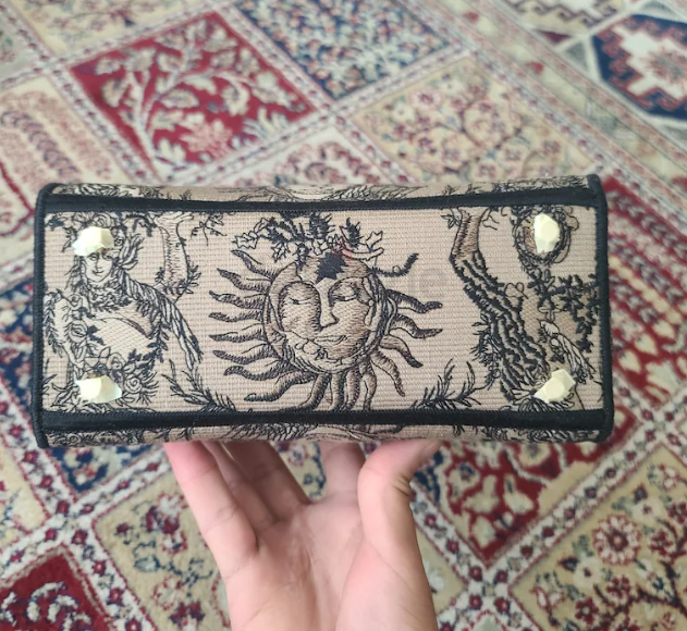 Christian Dior Medium Lady D-lite bag Toule De Jouy