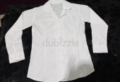 New girls white shirt with sleeves size 10 years