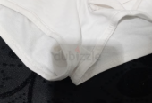 Plain white cotton shorts, size 12