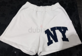 White cotton shorts, size M