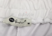 White cotton shorts, size M
