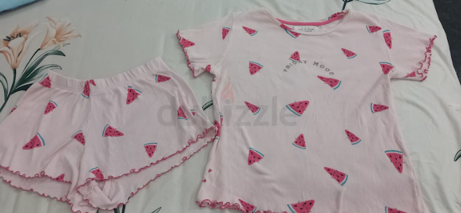 Two-piece cotton pajamas, size M