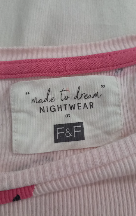 Two-piece cotton pajamas, size M