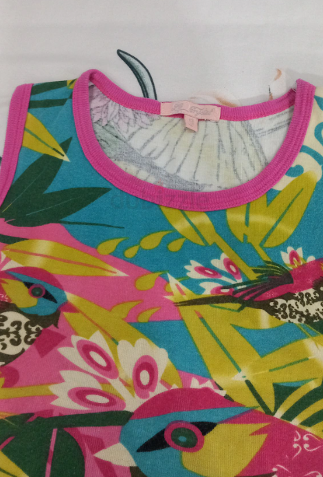 Cotton and stretch top, large size m