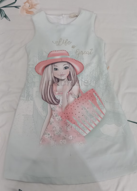 Beautiful beaded dress for girls size 7 years