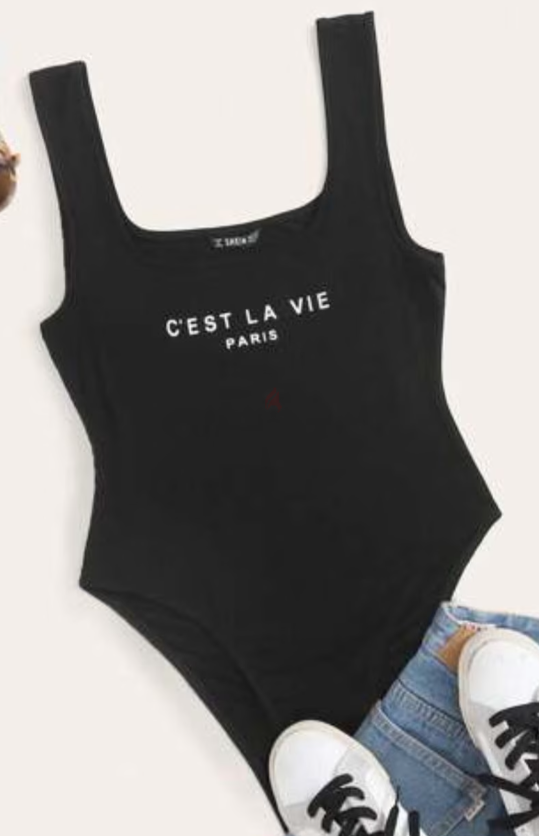 Black cotton inner top, large size