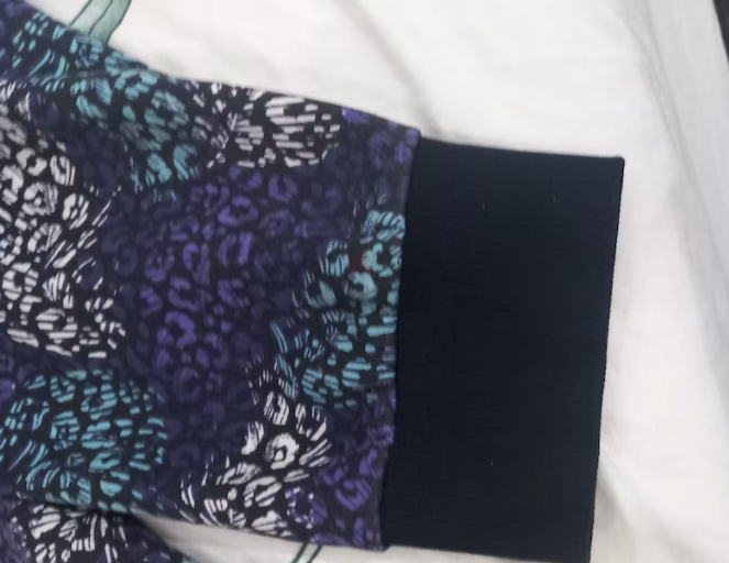 Black cotton hoodie for winter, size 14