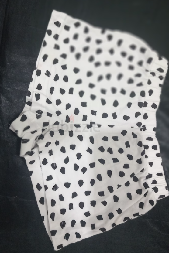 Cotton shorts for girls, size 6-7 years