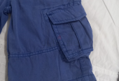 Blue jeans shorts with pockets, size 8-9 years