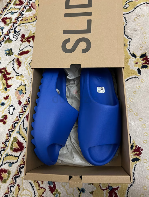 Yeezy slides Azure