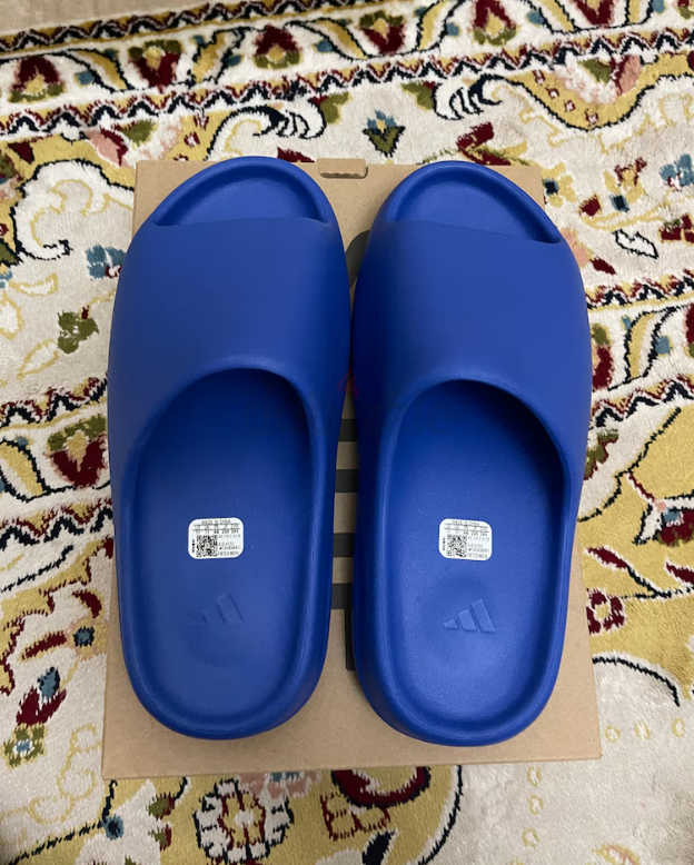 Yeezy slides Azure
