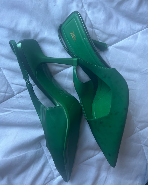 Zara Green Heels