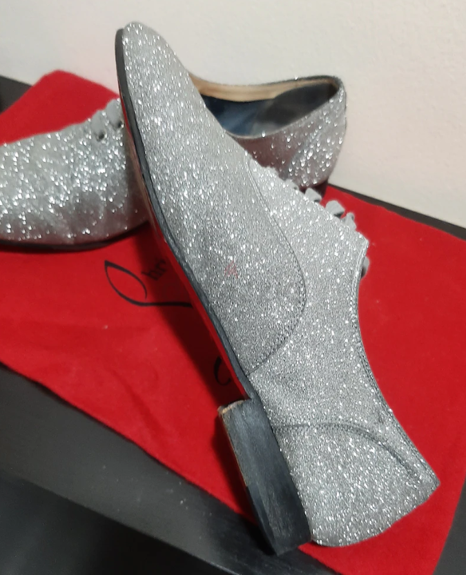 Authentic Christian Louboutin glitter shoes 38/5