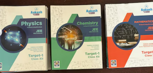 Aakash+Byjus Grade 12/JEE preparation unused guide books