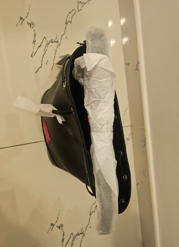 Karl Lagerfeld Leather crossbody bag Never worn Black, Leather