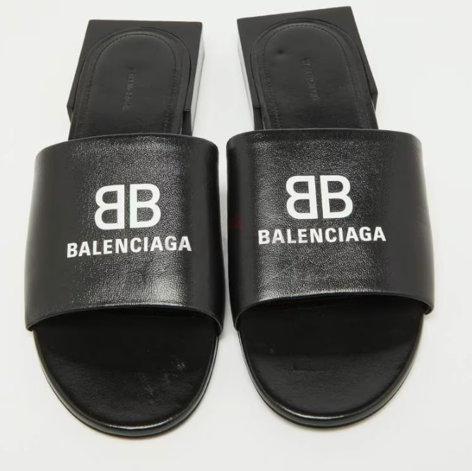 Authentic Balenciaga BB box sandals