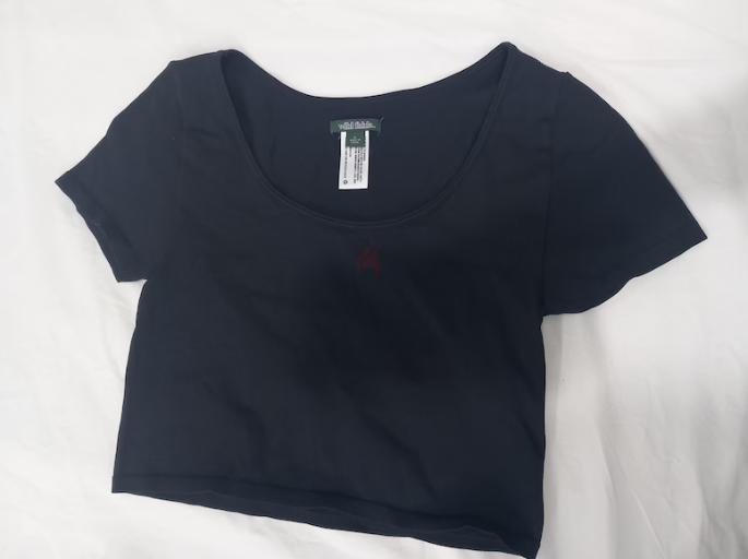 Stretch Crop T-Shirt Large