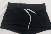 Girls black shorts, small size, cotton