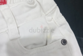 White jeans for children, size 5 to 6 years