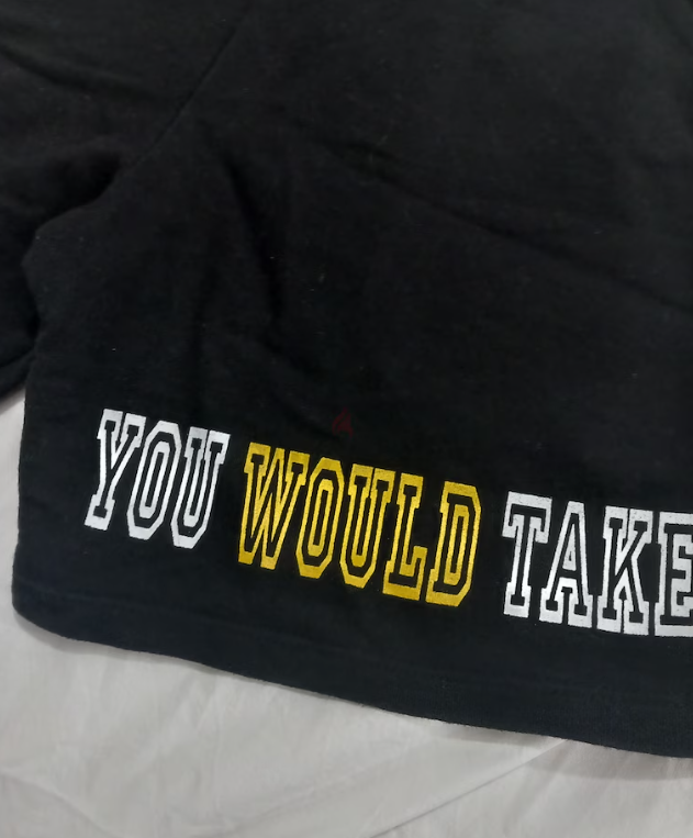 Black cotton shorts, size 8 to 9 years