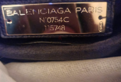 Pure leather BALENCIAGA city classic bag.
