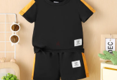 Adorable Baby Boys Summer Outfit Set – Black