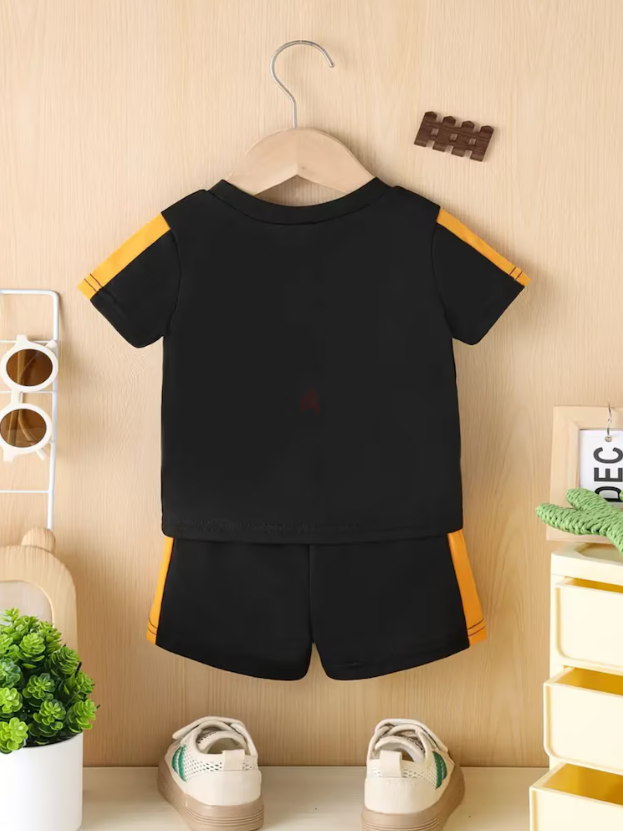 Adorable Baby Boys Summer Outfit Set – Black
