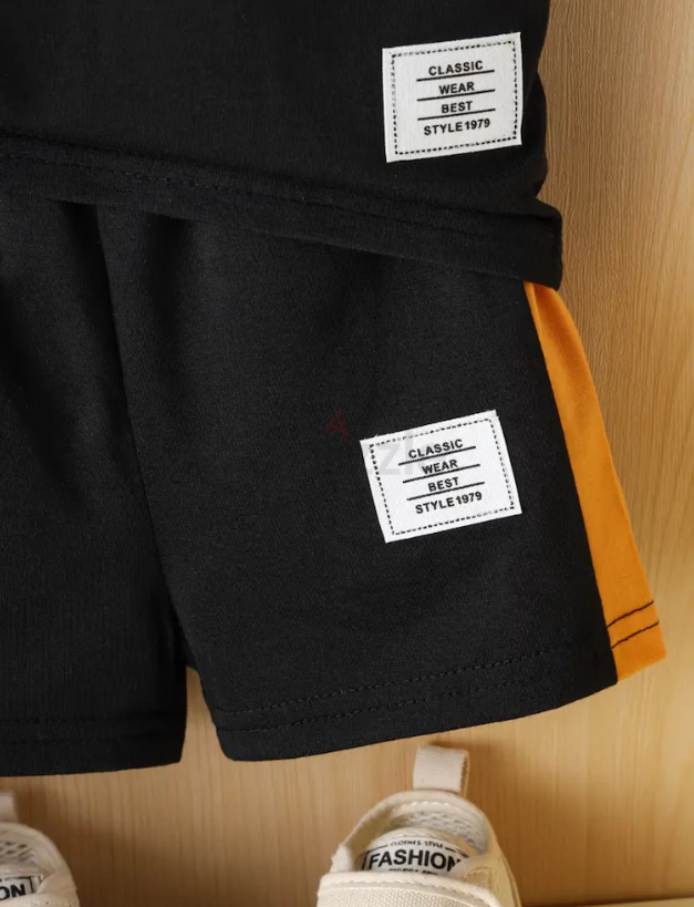 Adorable Baby Boys Summer Outfit Set – Black