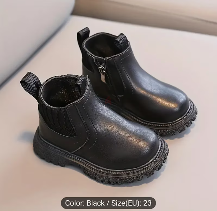 Unisex Ankle Length Boot with Zipper, Lightweight Non-slip Wear-resistant For All Seasons