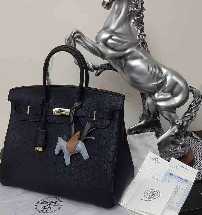 Hermes BIRKIN 35. Pure leather. New.