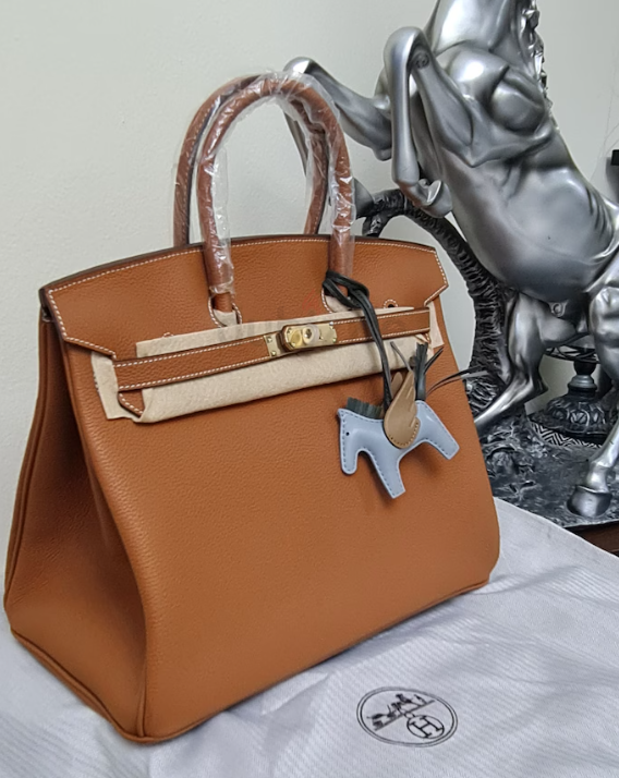HERMES BIRKIN 35. Pure leather. New