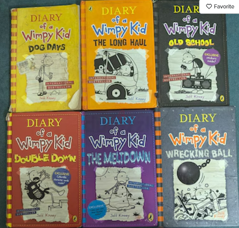 Diary Of A Wimpy Kid: Book 1, Book 9, Book 10, Book 11, Book 13, Book 14