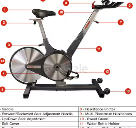 Pre-owned Keiser cardio indoor fitness spin bike in perfect condition for sale