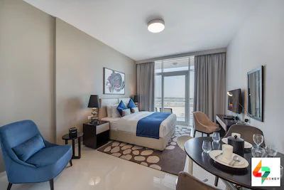 Min Stay 5 nights required! Breath-taking Views Studio Apt in Damac Hills- Artesia C 12th FL