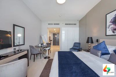 Min Stay 5 nights required! Breath-taking Views Studio Apt in Damac Hills- Artesia C 12th FL