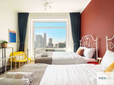 Vibrant 2 bed | Downtown Views | 8 Guests