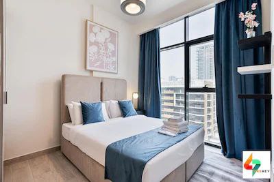 Min stay 5 nights is required! Elegant 2 Bedroom Apartment in Azizi Riviera 46,