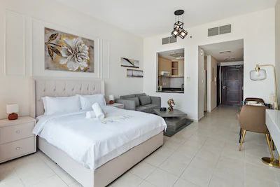 MULTIPLE UNITS AVAILABLE FULLY FURNISHED STUDIO WITH BIG BALCONY CLOSE TO MARINA