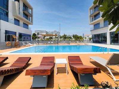 New 1 bedroom in Al-Wasl offering a serene canal-side setting