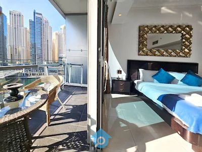 Studio Apartment with Marina View | Easy Metro Acess