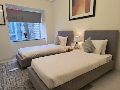 Vacant Now ( ReadyTo Move ) ! King – Single Bed ! 2BHK Furnished ! Luxurious Apartment ! Sheikh Zaya