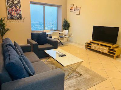 Vacant Now ( ReadyTo Move ) ! 3BHK Furnished ! 3 Bath ! Sheikh Zayad View