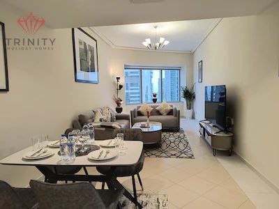 Vacant Now ( ReadyTo Move ) ! 2BHK Furnished ! Burj Khalifa View ! 2 Bath ! Own Parking Space